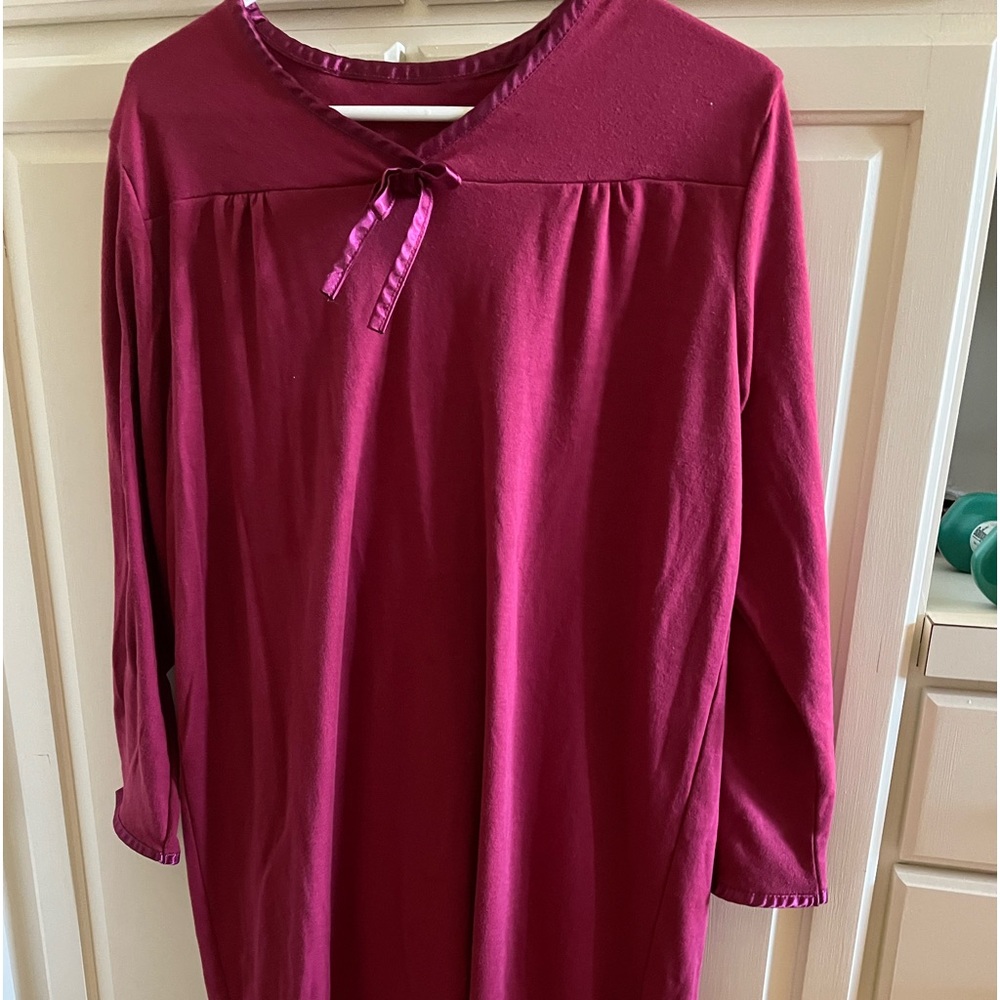 Women’s long sleeved hospital gown
